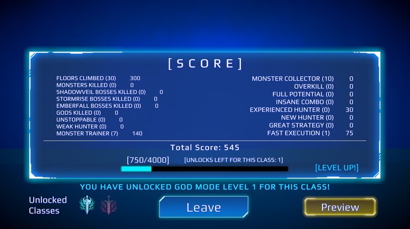 Score Screen