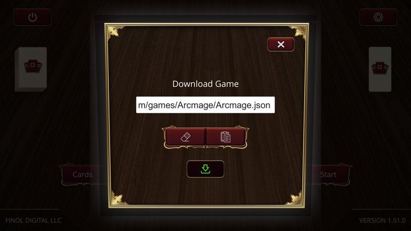 Game Configuration Interface