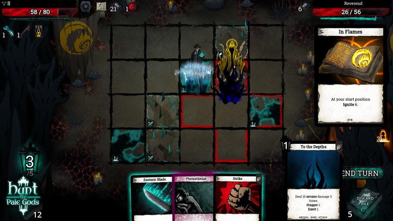 Combat in Hunt the Pale Gods