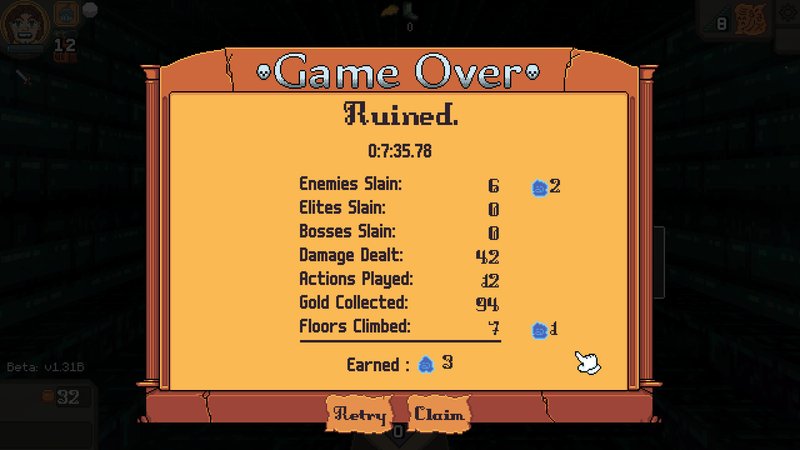 Game Over Screen