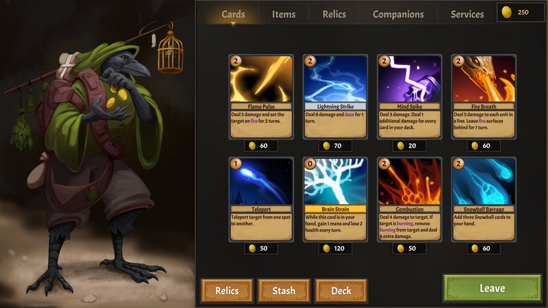 Card Selection Interface